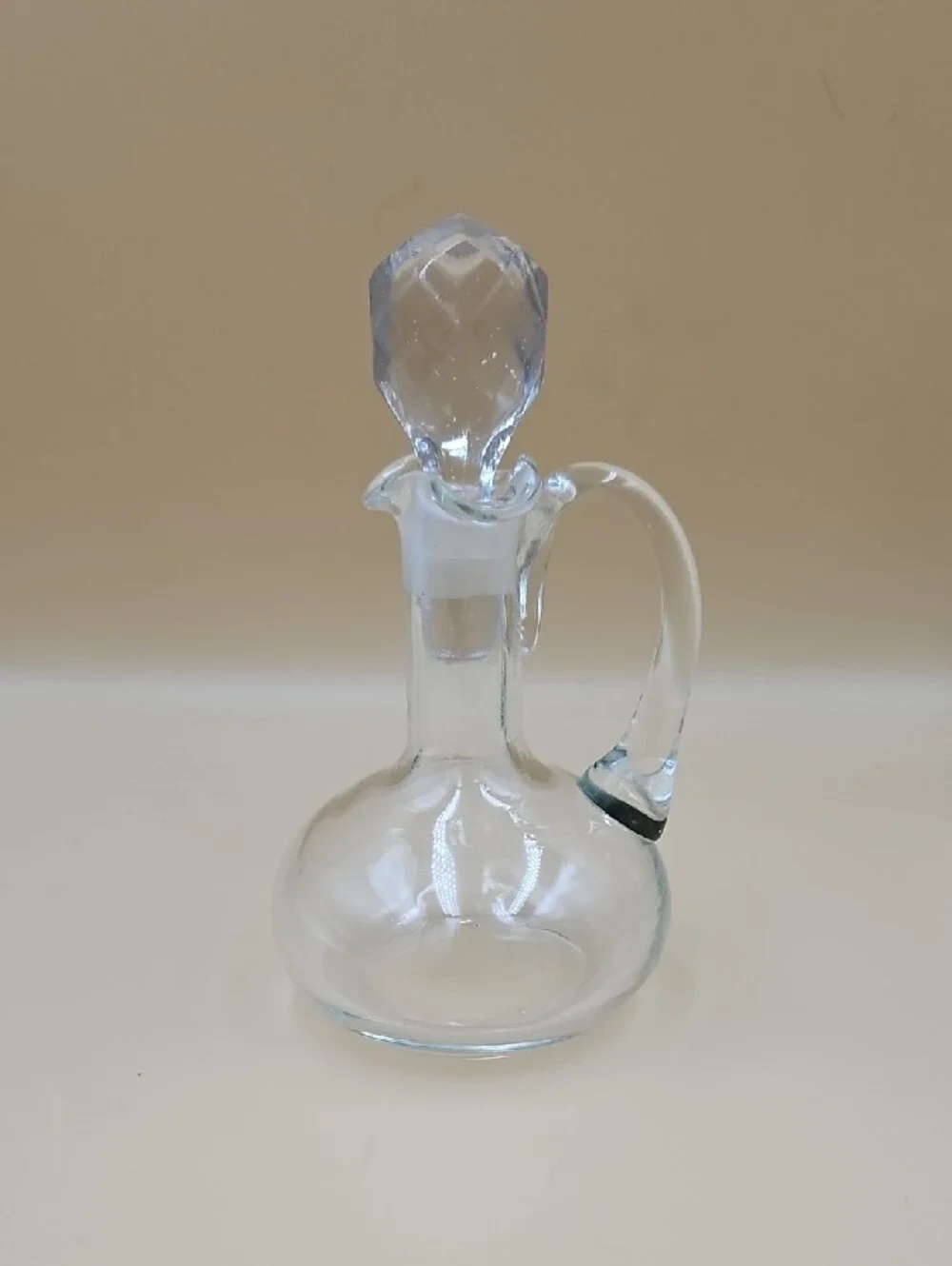 Set of 5 Clear Glass Bottles with Stoppers